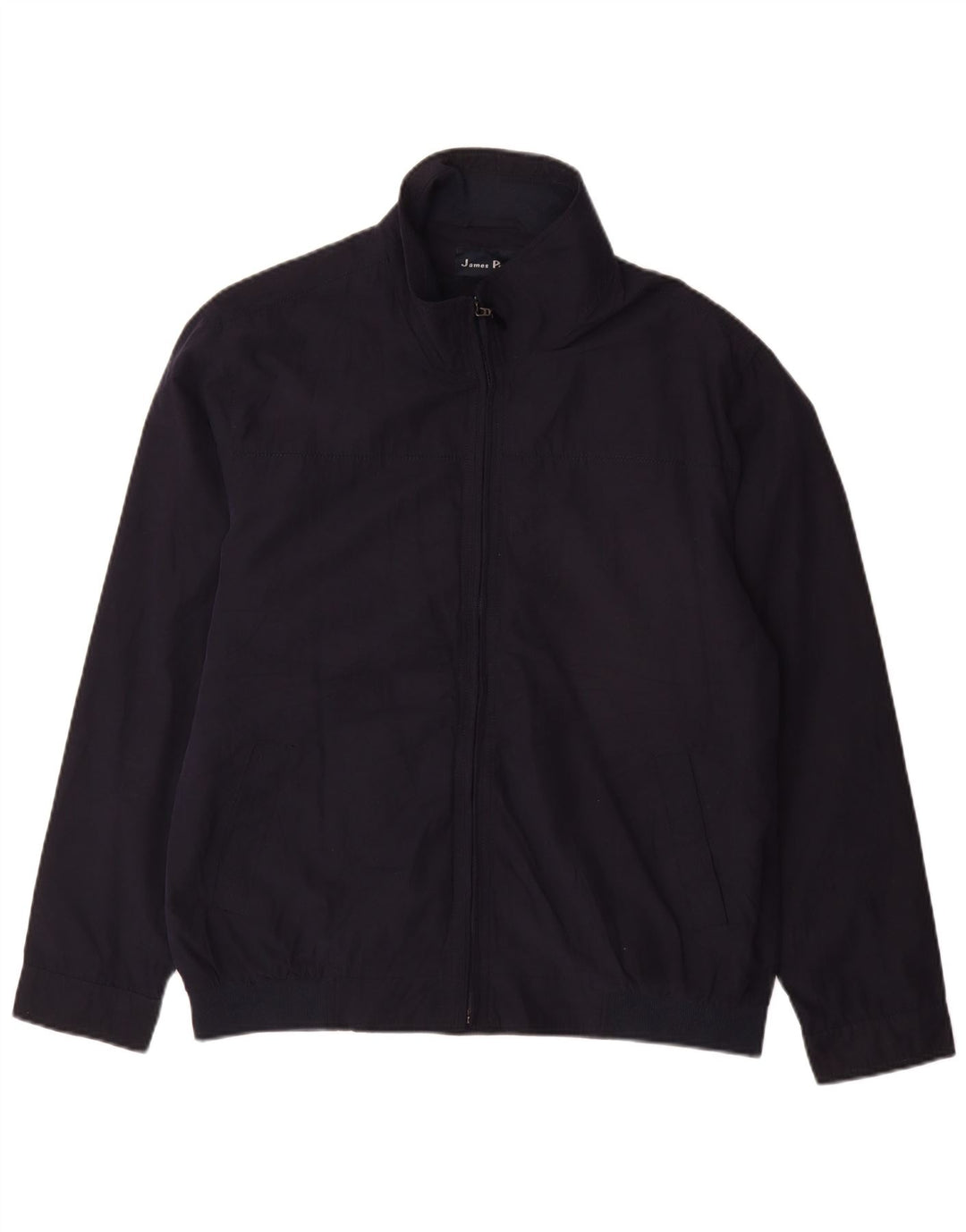 JAMES PRINGLE Mens Bomber Jacket UK 38 Medium Navy Blue Polyester