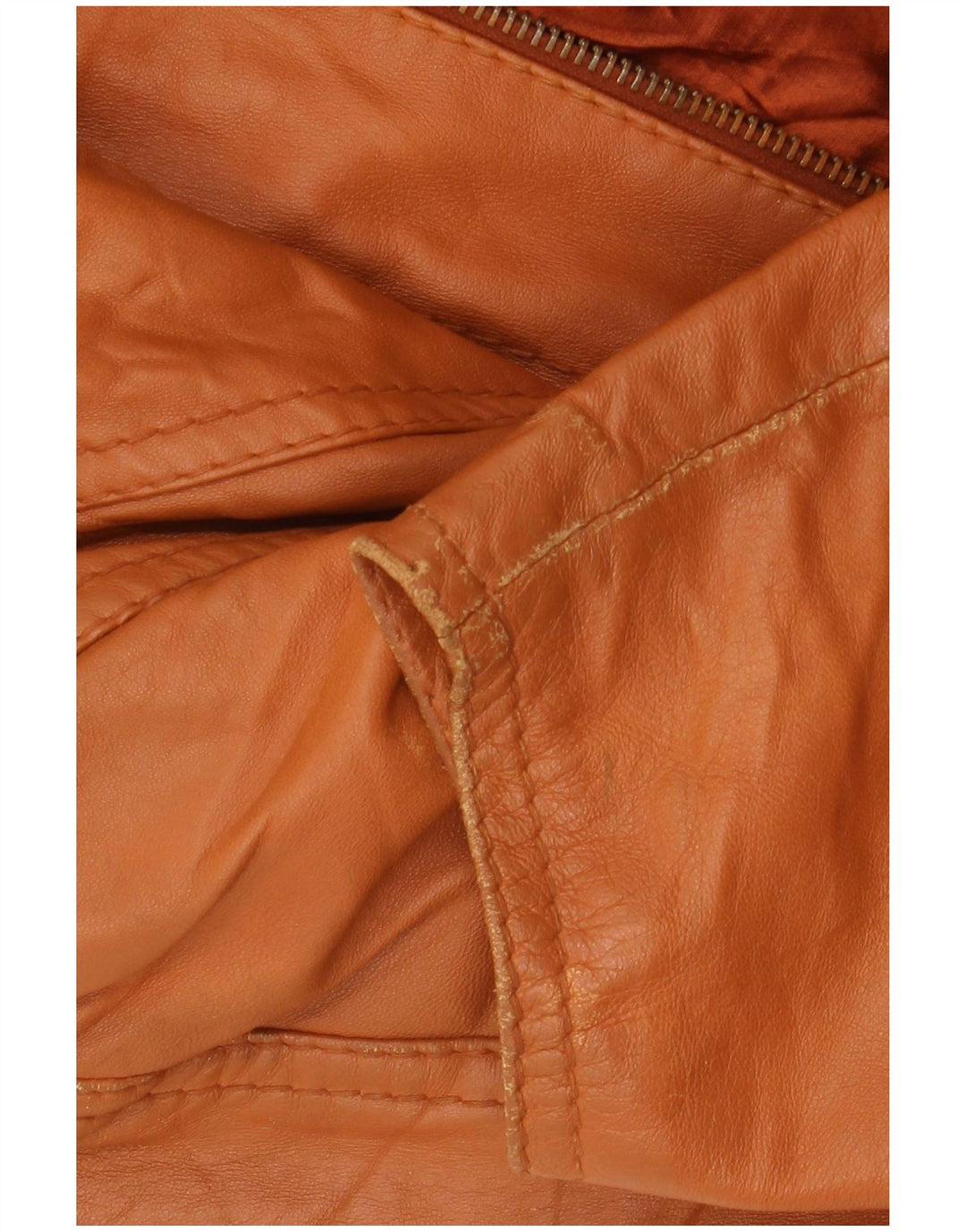 VINTAGE Mens Leather Coat IT 54 2XL Brown Leather