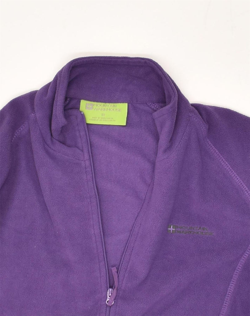 MOUNTAIN WAREHOUSE Girls Fleece Jacket 12-13 Years Purple Polyester | Vintage Mountain Warehouse | Thrift | Second-Hand Mountain Warehouse | Used Clothing | Messina Hembry 