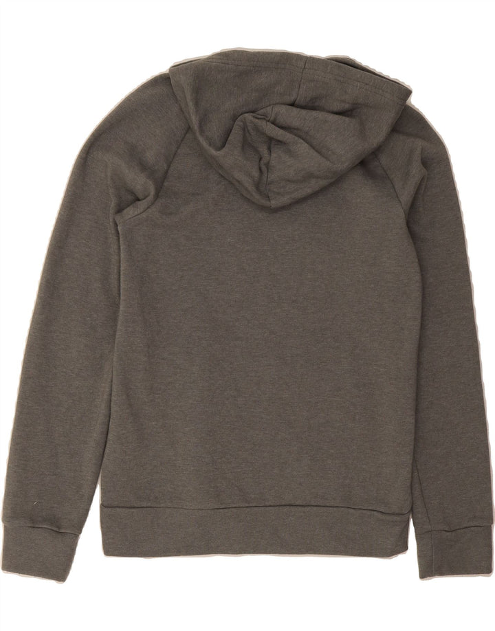 UNDER ARMOUR Girls Hoodie Jumper 11-12 Years Grey Cotton Vintage Under Armour and Second-Hand Under Armour from Messina Hembry 
