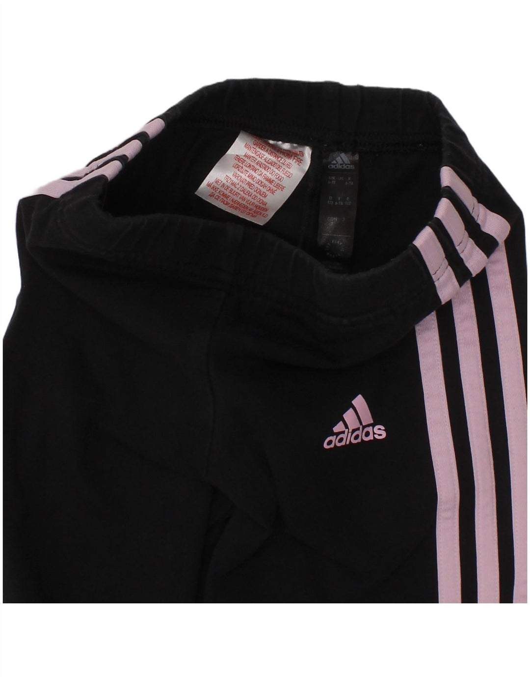 Adidas Girls Leggings 6-7 Years Black Cotton