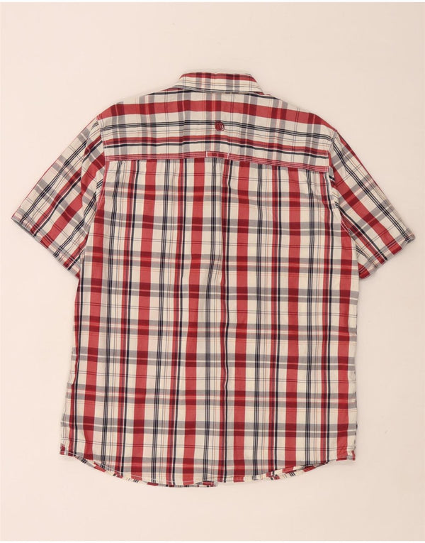 Fat Face Mens Short Sleeve Shirt Large Multicoloured Check Cotton
