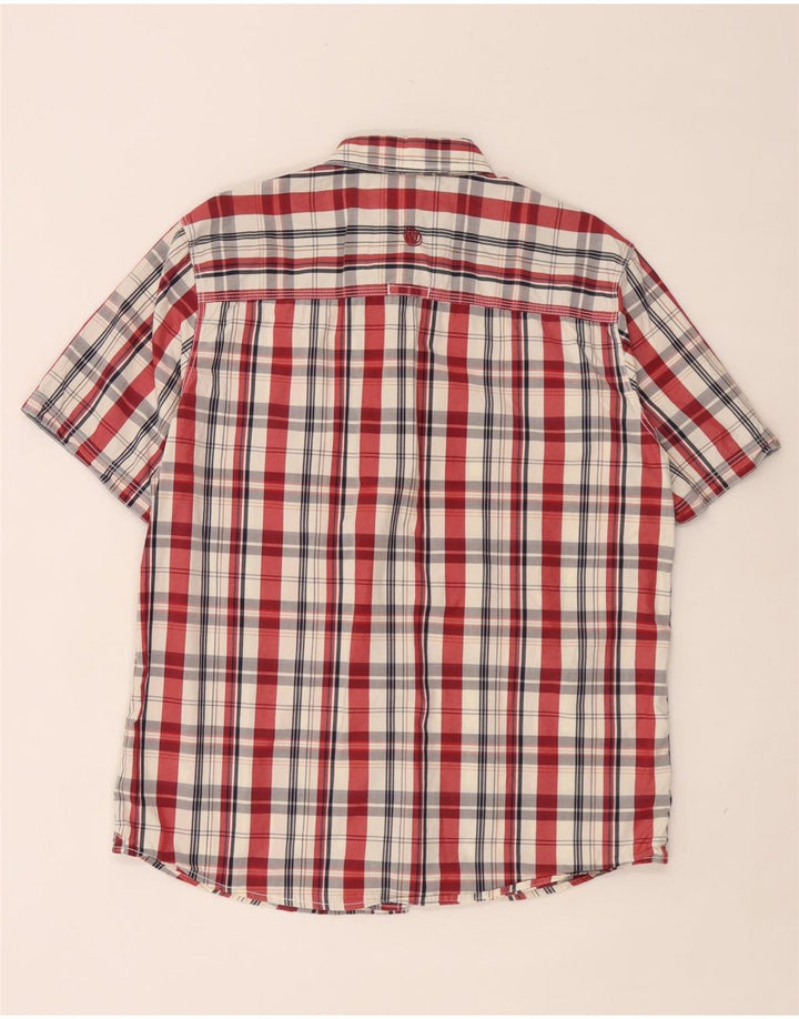 Fat Face Mens Short Sleeve Shirt Large Multicoloured Check Cotton
