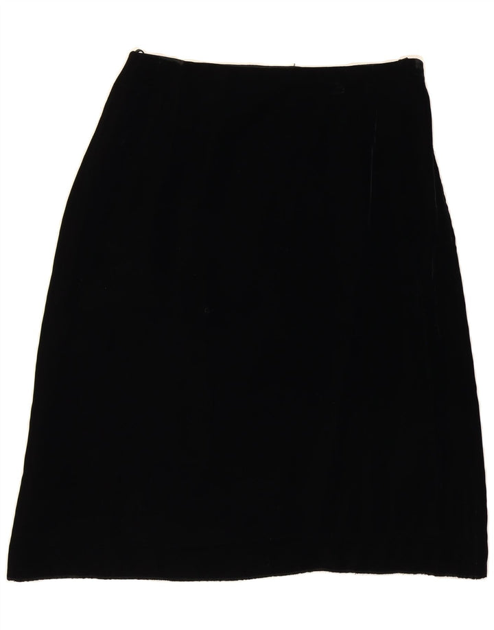 DERETA Womens A-Line Skirt UK 16 Large W32 Black Vintage Dereta and Second-Hand Dereta from Messina Hembry 