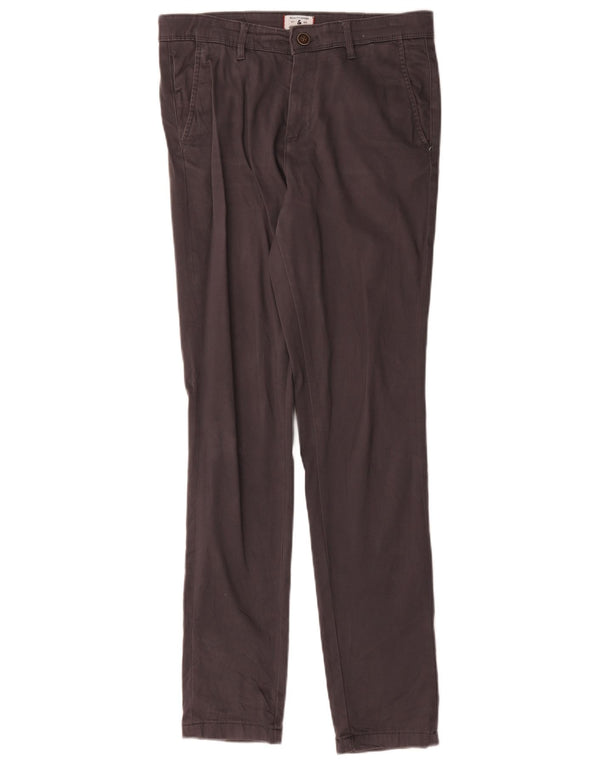 Jack & Jones Womens Slim Chino Trousers W28 L32 Grey Cotton