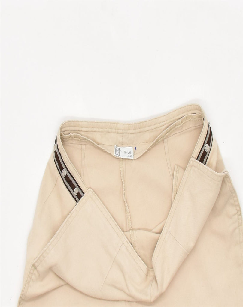 VINTAGE Womens Flare Chino Trousers EU 40/42 Medium W32 L31 Beige Cotton | Vintage | Thrift | Second-Hand | Used Clothing | Messina Hembry 