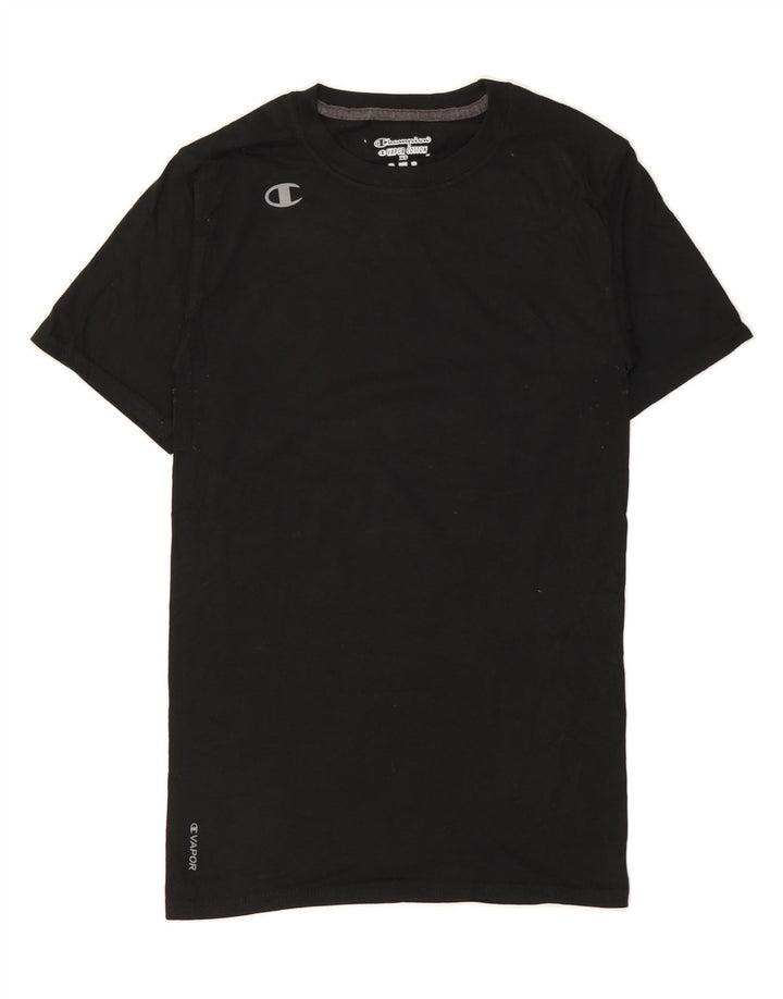 CHAMPION Womens T-Shirt Top UK 6 XS Black Vintage Champion and Second-Hand Champion from Messina Hembry 