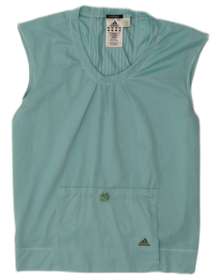 Adidas Womens Clima 365 Vest Top UK 10 Small Blue Polyester