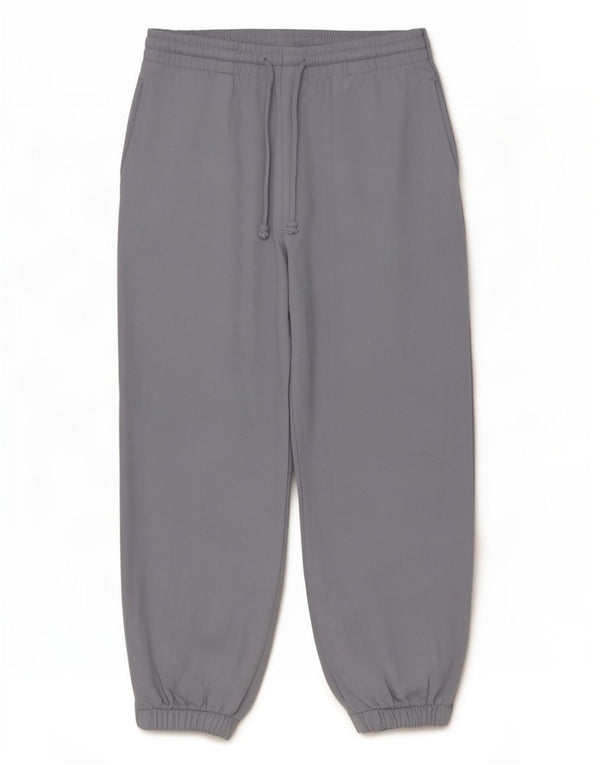Zara Womens Tracksuit Trousers Joggers UK 12 Medium Blue Cotton