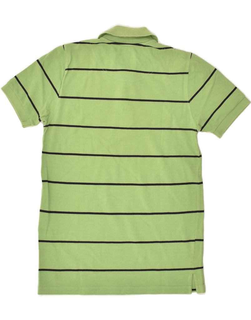 MURPHY & NYE Mens Polo Shirt Small Green Striped Cotton | Vintage Murphy & Nye | Thrift | Second-Hand Murphy & Nye | Used Clothing | Messina Hembry 