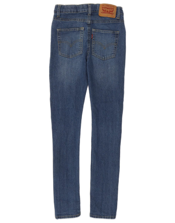 Levi's Boys Super Skinny Jeans 11-12 Years W24 L27 Blue Cotton