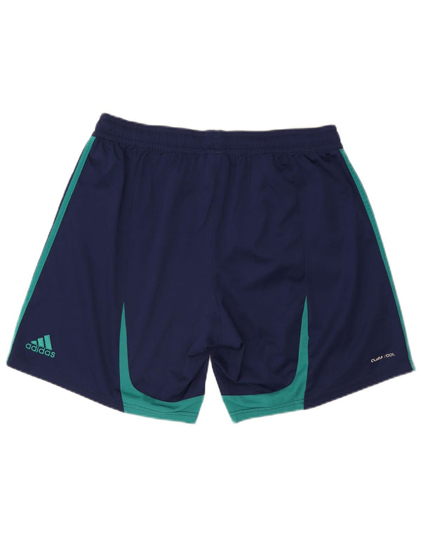 Adidas Mens Climacool Sport Shorts XL  Navy Blue Colourblock Polyester
