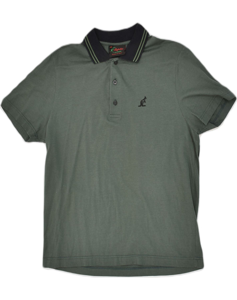 AUSTRALIAN L'ALPINA Mens Polo Shirt IT 46 Small Grey Cotton | Vintage AUSTRALIAN L'ALPINA | Thrift | Second-Hand AUSTRALIAN L'ALPINA | Used Clothing | Messina Hembry 