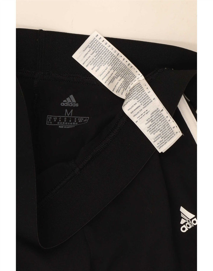 Adidas Womens Leggings UK 12/14 Medium Black Cotton