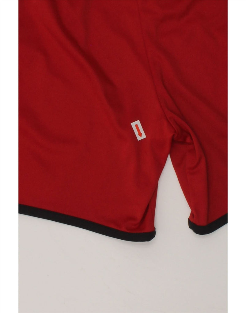 ADIDAS Boys Climalite Graphic Sport Shorts 9-10 Years 2XS Red Polyester | Vintage Adidas | Thrift | Second-Hand Adidas | Used Clothing | Messina Hembry 