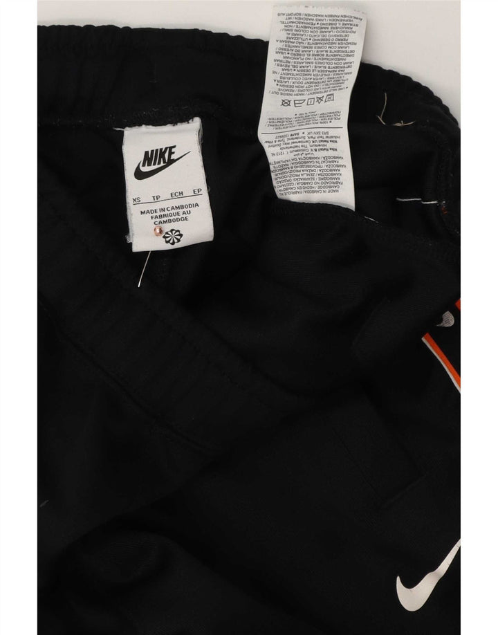 Nike Mens Graphic Tracksuit Trousers Joggers XS Black Polyester