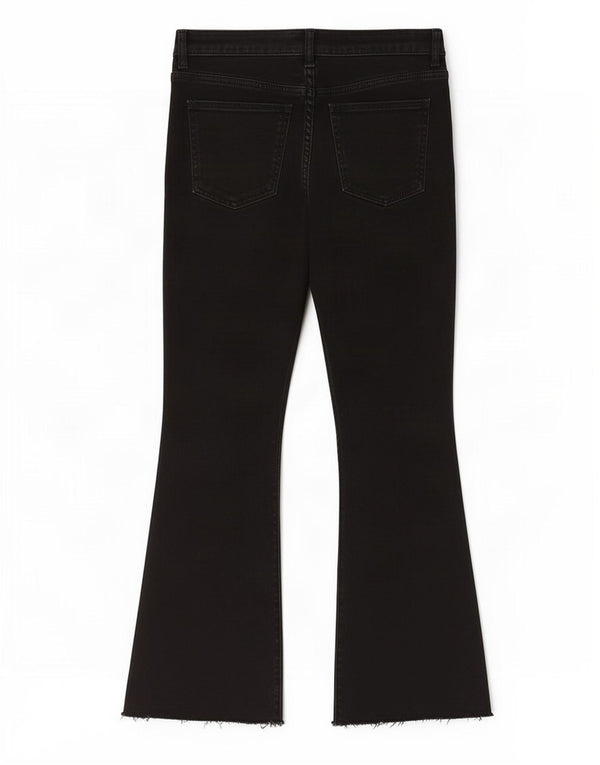 Zara Womens Bootcut Jeans EU 38 Small W28 L26 Black Cotton