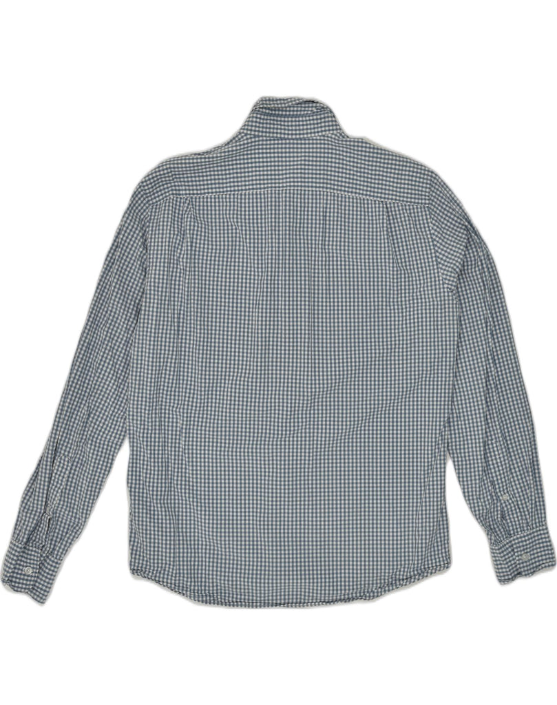 J. CREW Mens Slim Shirt Large Blue Gingham Cotton | Vintage J. Crew | Thrift | Second-Hand J. Crew | Used Clothing | Messina Hembry 