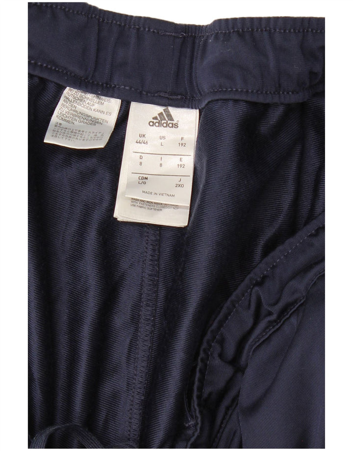 ADIDAS Mens Tracksuit Trousers Joggers UK 44/46 Large W36 L32 Navy Blue