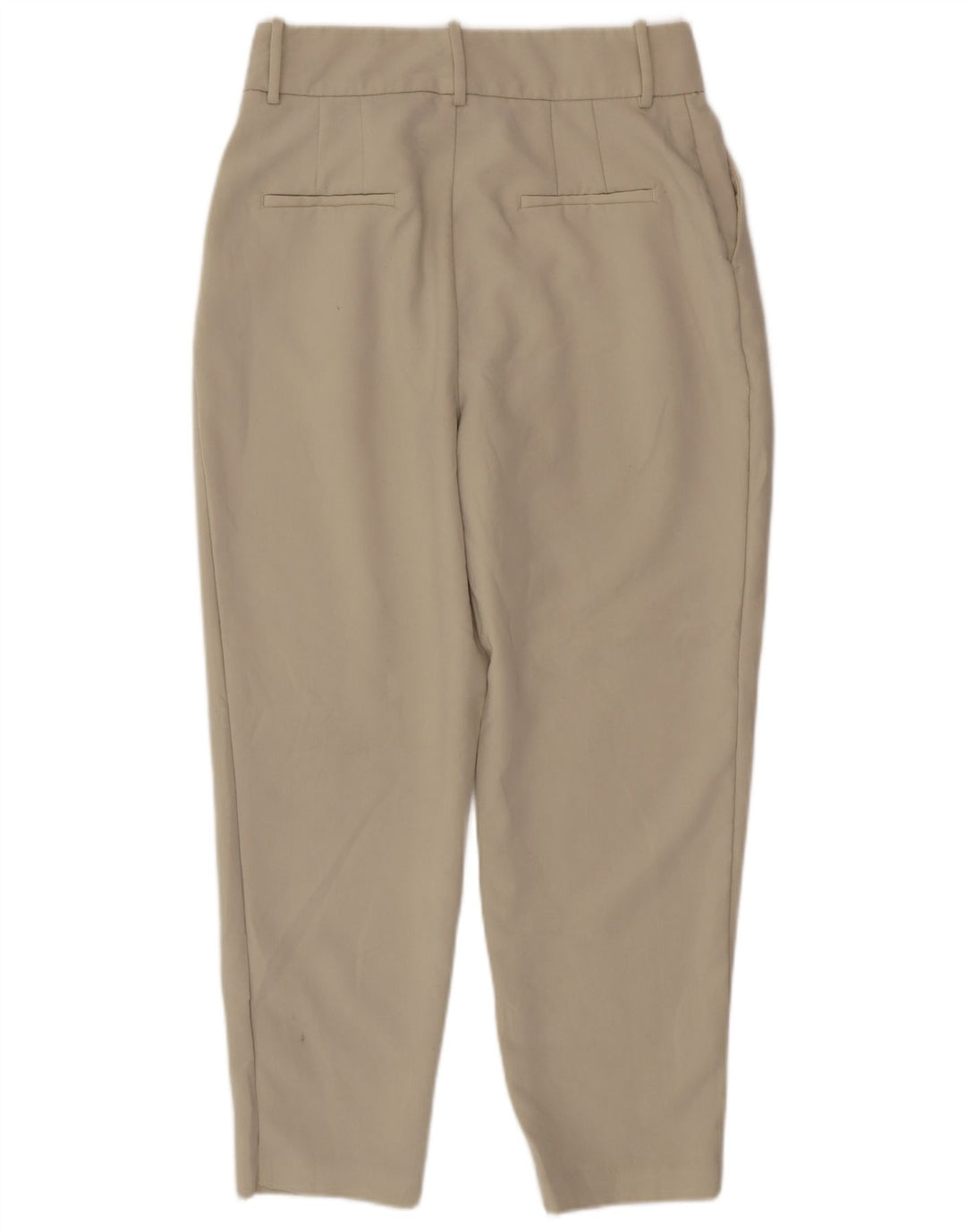 Zara Womens Tapered Suit Trousers Large W30 L26 Beige Polyester