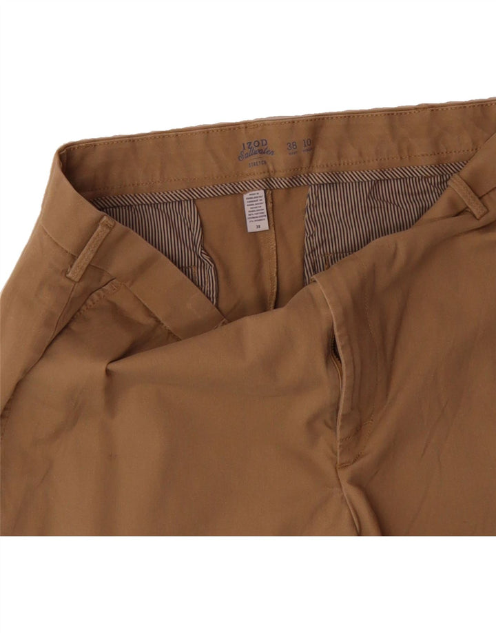 IZOD Mens Chino Shorts W38 XL Beige Cotton Vintage Izod and Second-Hand Izod from Messina Hembry 