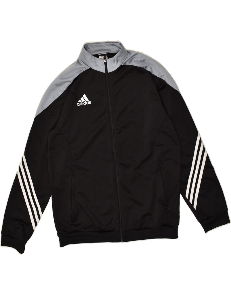 ADIDAS Mens Tracksuit Top Jacket Large Black Colourblock Polyester | Vintage Adidas | Thrift | Second-Hand Adidas | Used Clothing | Messina Hembry 