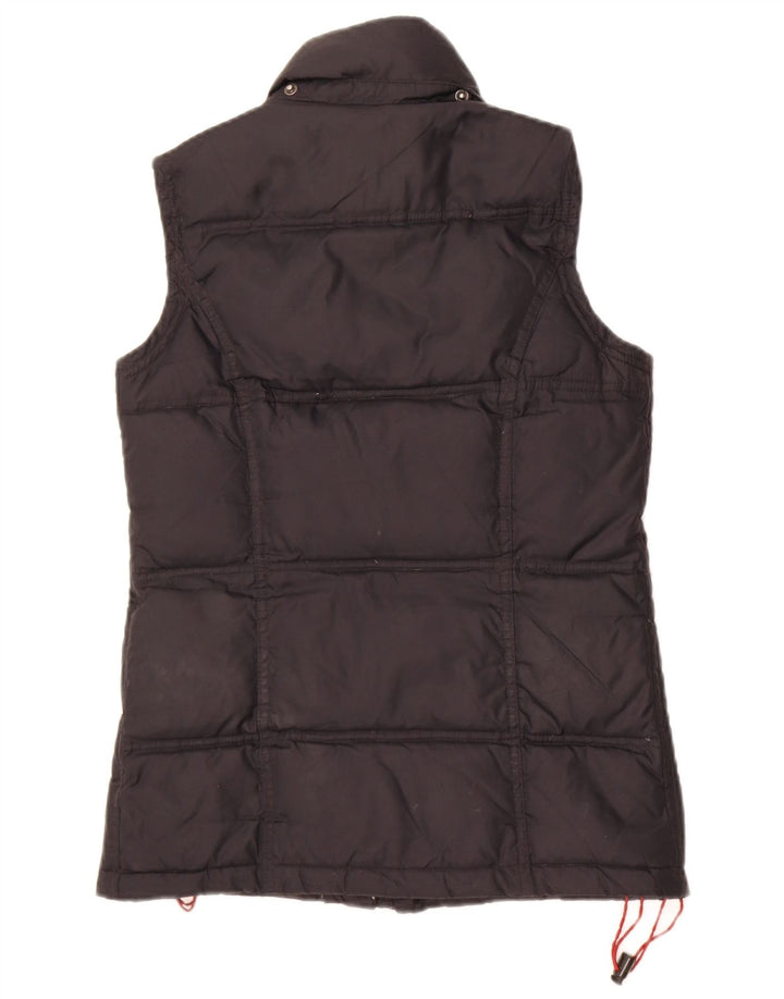 Crew Clothing Womens Padded Gilet UK 8 Small Black Nylon