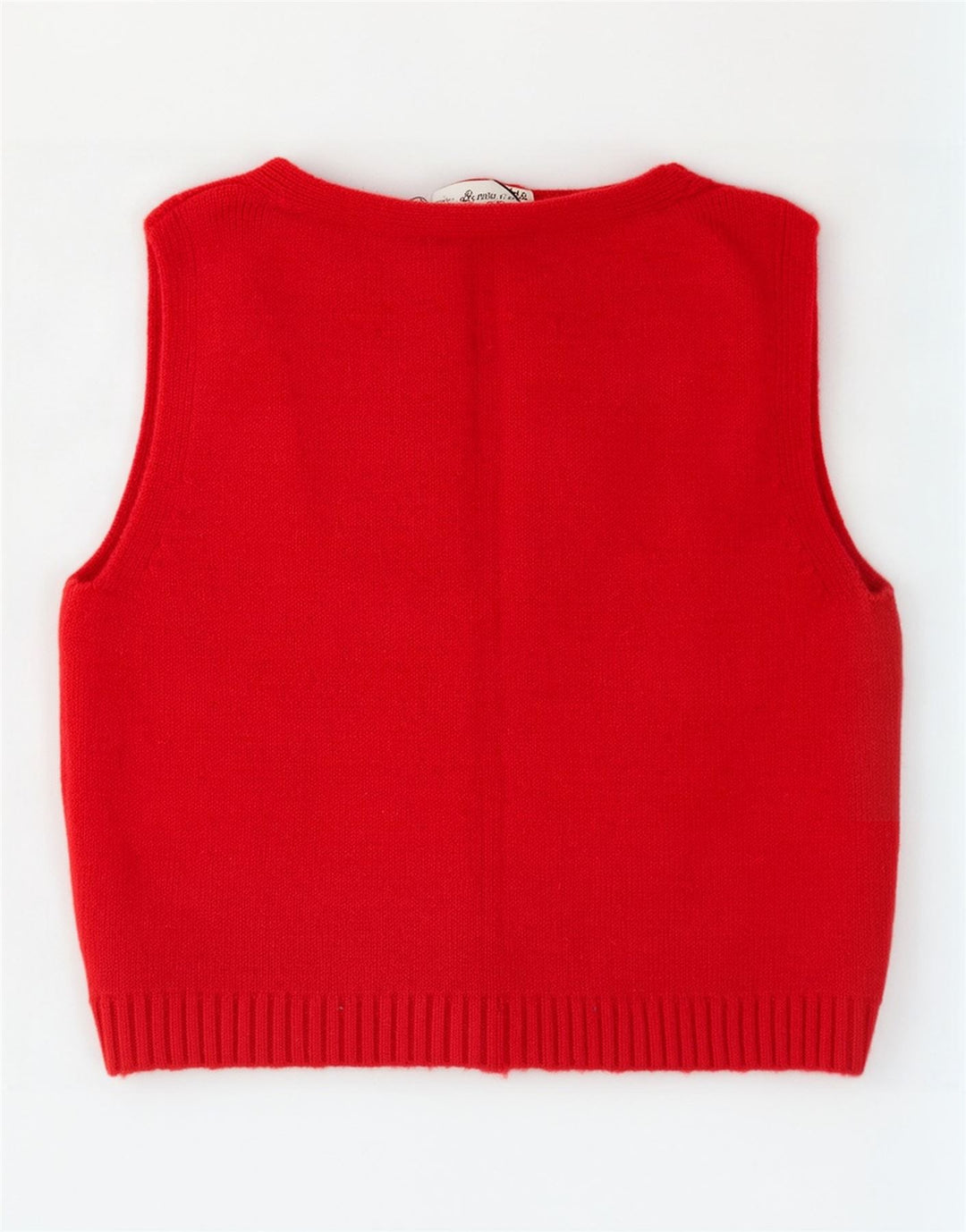 Zara Womens Crop Vest Tank Top UK 14 Medium Red Viscose