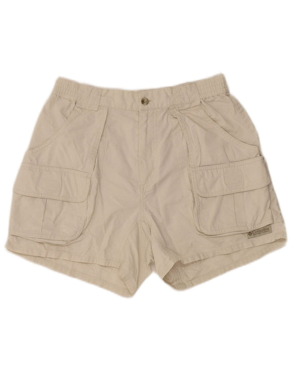 Columbia Womens Cargo Shorts US 6 Medium W28 Beige Cotton