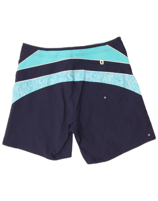 Nike Mens Swimming Shorts Large  Navy Blue Colourblock