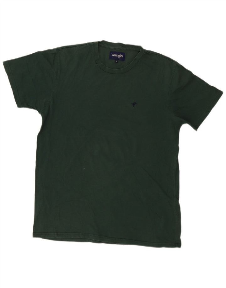 Wrangler Mens T-Shirt Top Medium Green Cotton