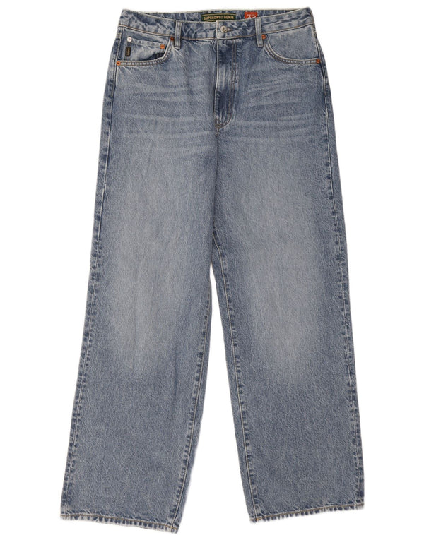 Superdry Mens Loose Jeans W32 L30 Blue Cotton