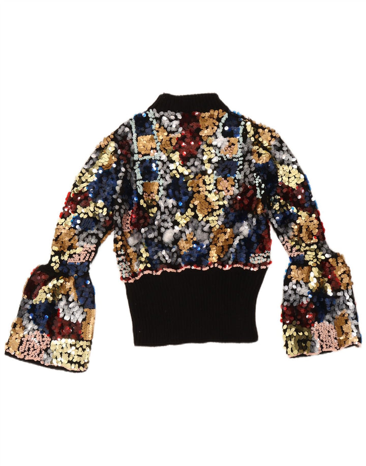 Zara Womens Turtle Neck Jumper Sweater UK 12 Medium Multicoloured Flecked