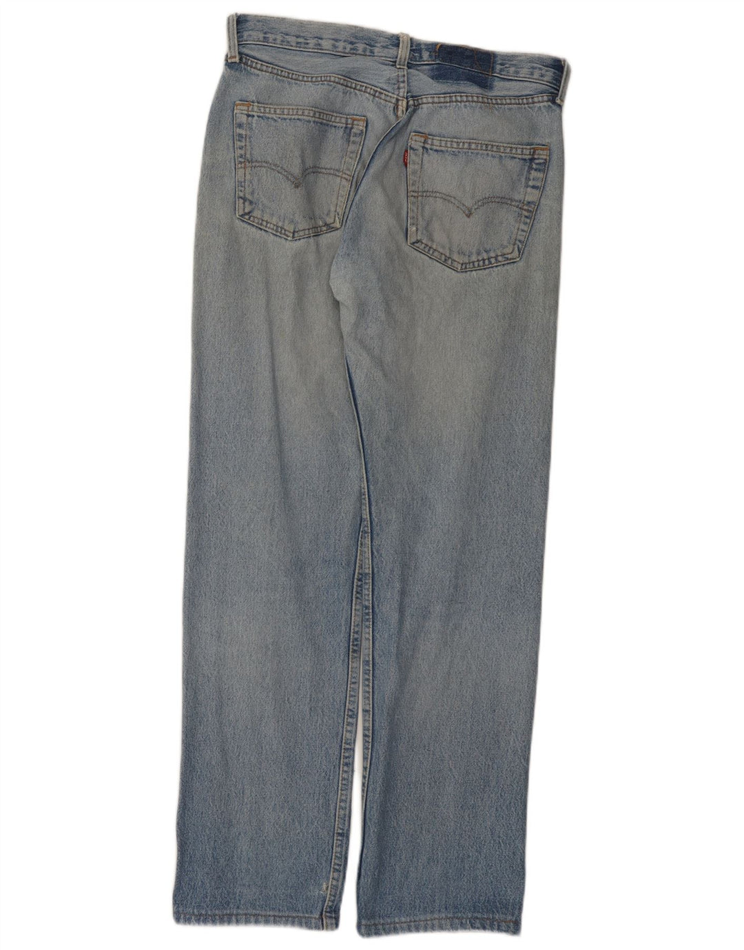Levi's Womens 501 Straight Jeans W34 L31 Blue Cotton