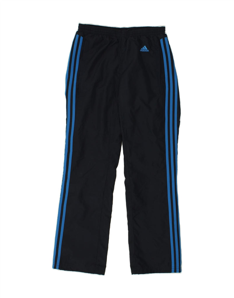 ADIDAS Boys Tracksuit Trousers 13-14 Years Navy Blue Polyester | Vintage Adidas | Thrift | Second-Hand Adidas | Used Clothing | Messina Hembry 