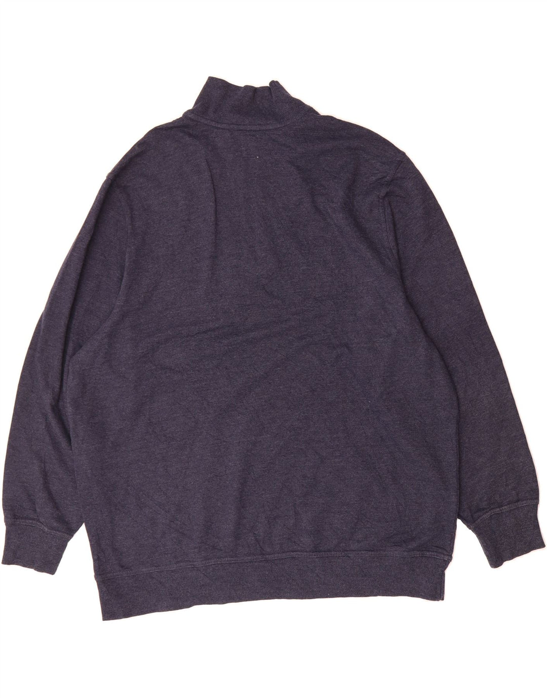 DOCKERS Mens Zip Neck Sweatshirt Jumper 2XL Navy Blue Cotton Vintage Dockers and Second-Hand Dockers from Messina Hembry 