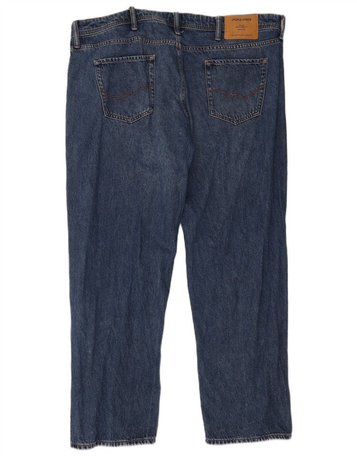 Jack & Jones Mens Mike Straight Jeans W40 L30 Blue Cotton
