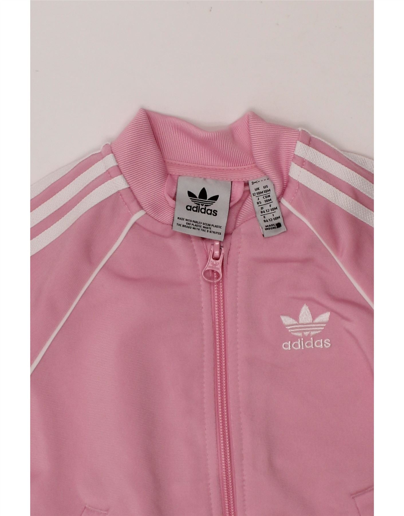 ADIDAS Tuta da Bambina Giacca Top 12 18 Mesi Rosa Poliestere Abbigliamento Vintage e di Seconda Mano Online Messina Hembry