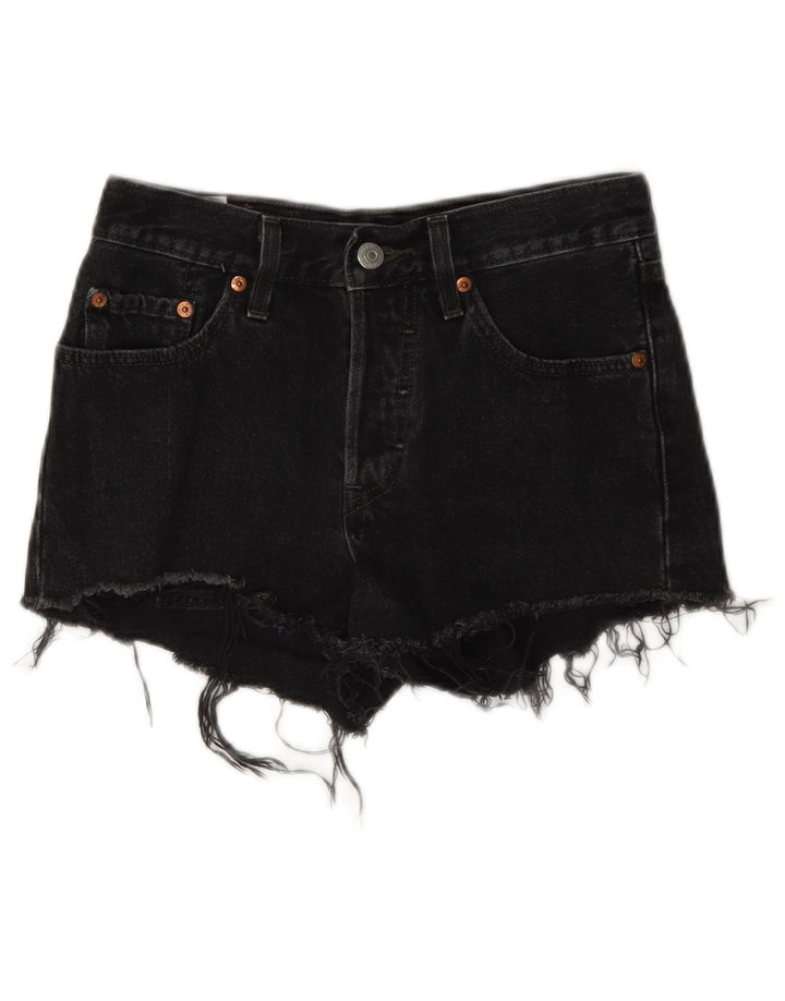 Levi's Womens 501 Denim Shorts W24 XS Grey Cotton
