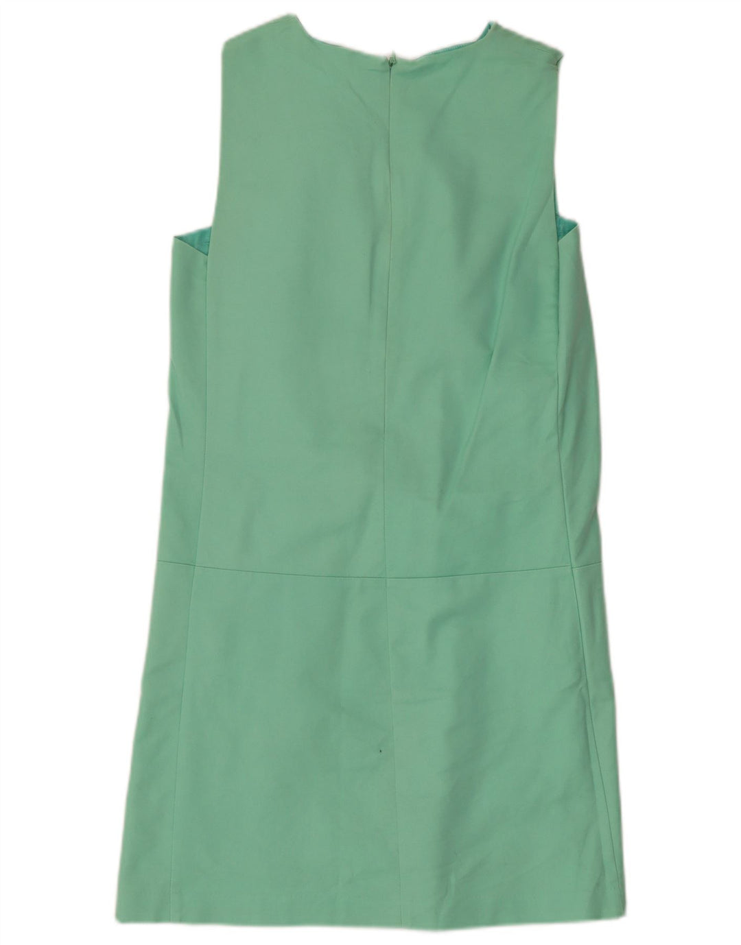 Zara Womens Sleeveless Shift Dress UK 10 Small Green