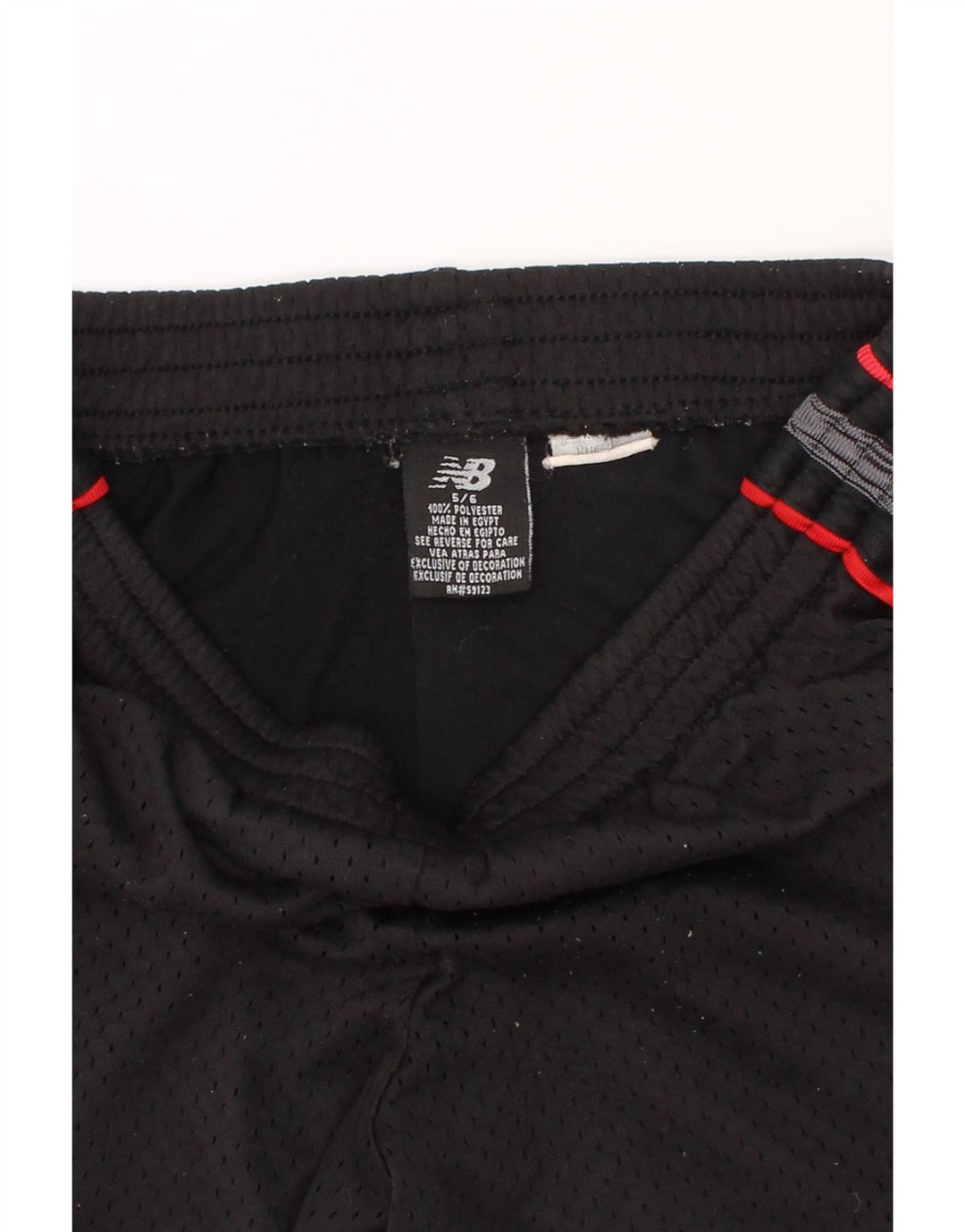 NEW BALANCE Boys Sport Shorts 5-6 Years Black Colourblock Polyester Vintage New Balance and Second-Hand New Balance from Messina Hembry 