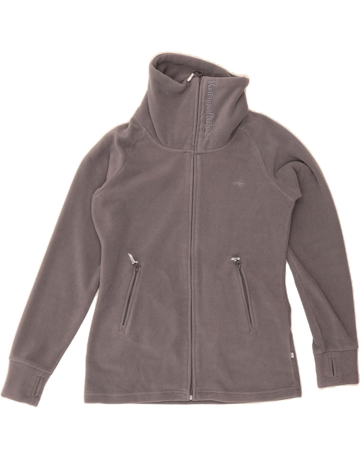 KANGAROOS Womens Fleece Jacket UK 10/12 Medium Purple Polyester Vintage Kangaroos and Second-Hand Kangaroos from Messina Hembry 