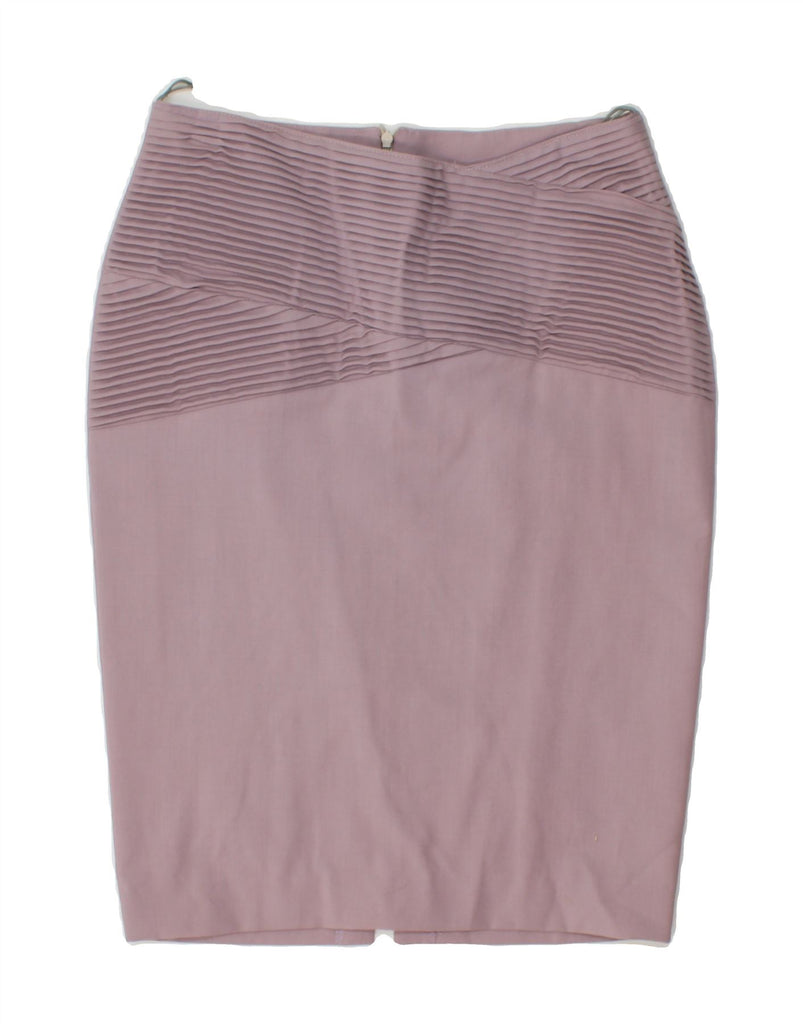 VINTAGE Womens High Waist Pencil Skirt IT 46 Large W28 Purple Vintage Vintage and Second-Hand Vintage from Messina Hembry 