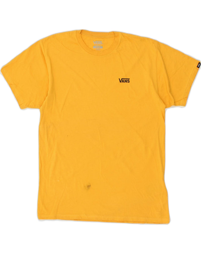 VANS Mens Classic Fit T-Shirt Top Medium Yellow Cotton | Vintage Vans | Thrift | Second-Hand Vans | Used Clothing | Messina Hembry 