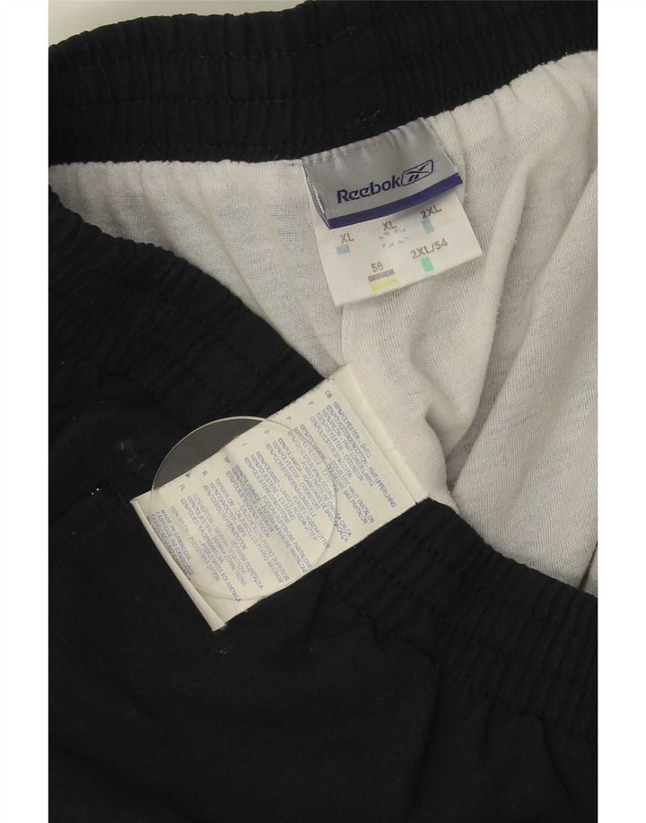 Reebok Mens Tracksuit Trousers Joggers XL Navy Blue Polyester