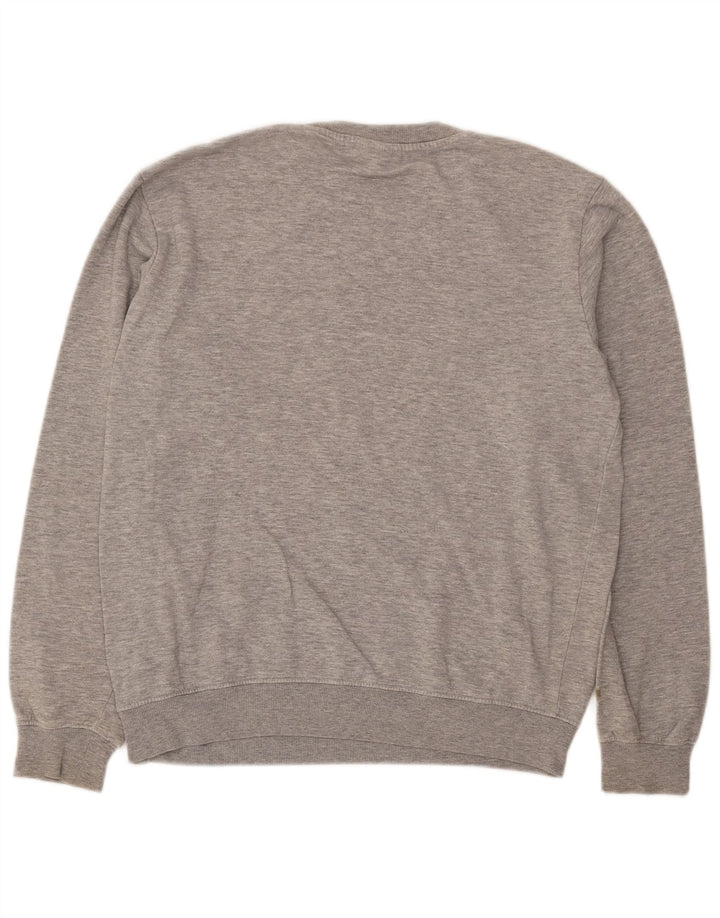 KAPPA Mens Sweatshirt Jumper Medium Grey Cotton