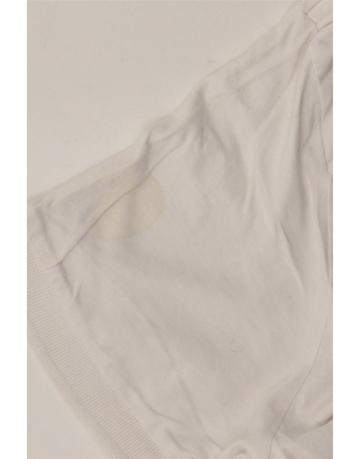 French Connection Mens Polo Shirt XL White Cotton