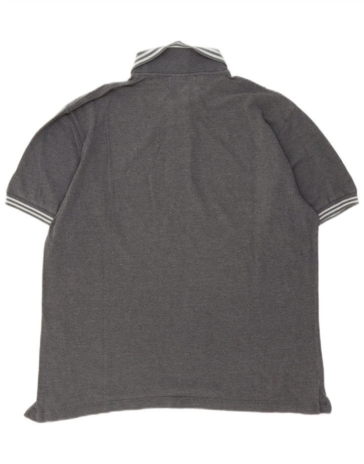 Sergio Tacchini Mens Polo Shirt Large Grey Cotton