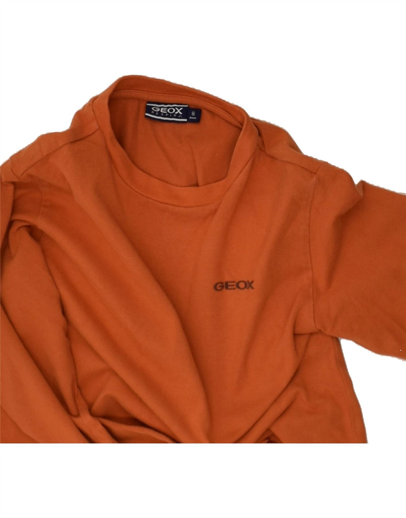 GEOX Boys Top Long Sleeve 5-6 Years Orange Cotton | Vintage Geox | Thrift | Second-Hand Geox | Used Clothing | Messina Hembry 