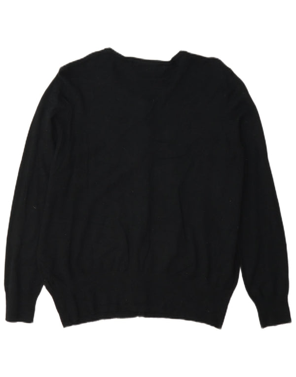 Marks & Spencer Womens Cardigan Sweater UK 16 Large Black Viscose